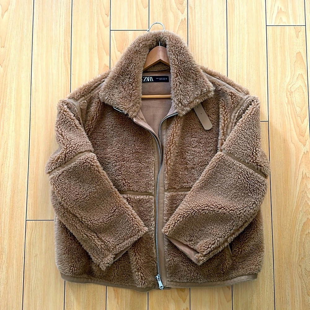 Faux fur jacket